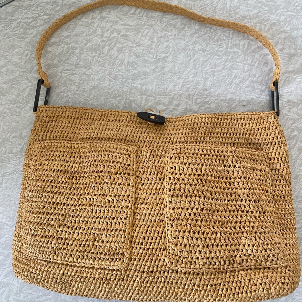Annabel Ingall Australia Raffia Purse Bag